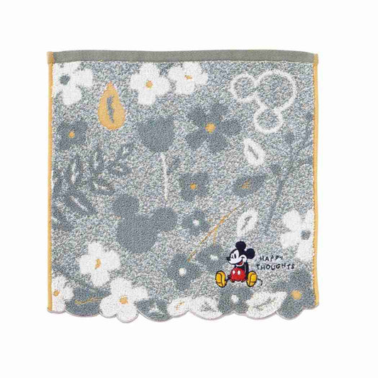 ミッキーマウスハンドタオルウォッシュタオルナチュラリーフディズニー丸眞オーガニックコットン抗菌防臭汗拭きタオルキャラクターグッズメール便可シネマコレクション