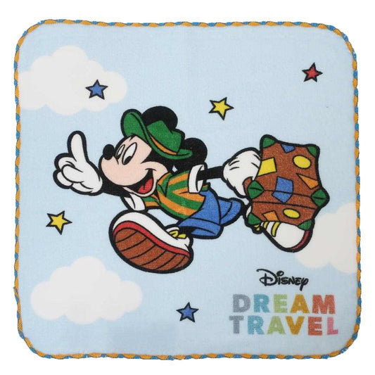 JALxDisney ハンカチタオル ミニタオル トラベルブルー ディズニー 丸眞 汗拭きタオル キャラクター グッズ メール便可 シネマコレクション