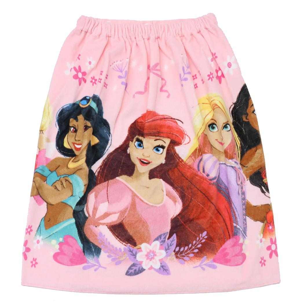 ディズニープリンセス ラップタオル 60丈マキタオル 60cm丈巻き巻きタオル シャイニーフラワーリボン Disney 丸眞 サマーレジャー用品 海プール着替えタオル キャラクター グッズ シネマコレクション