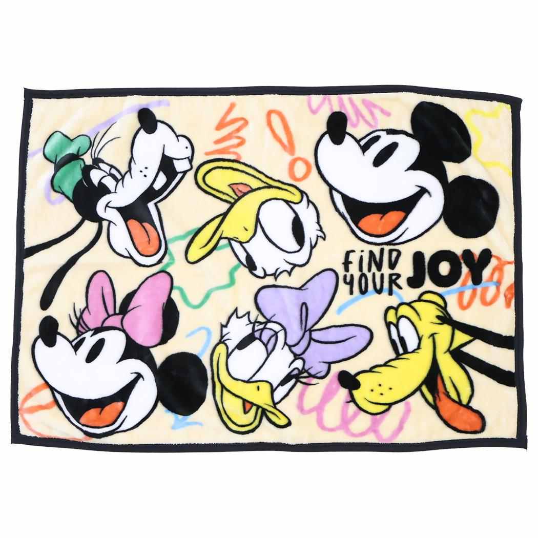 ミッキー＆フレンズ ひざ掛け毛布 ブランケット カラフルメンバー ディズニー