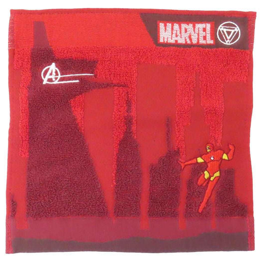アイアンマン ミニタオル ジャガードハンカチタオル グレートシティ MARVEL 丸眞 汗拭きタオル キャラクター グッズ メール便可