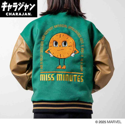ロキ アウター スタジャン ミス ミニッツ MARVEL 丸眞 メンズ レディース ユニセックス オーバーサイズ キャラジャン キャラクター グッズ 