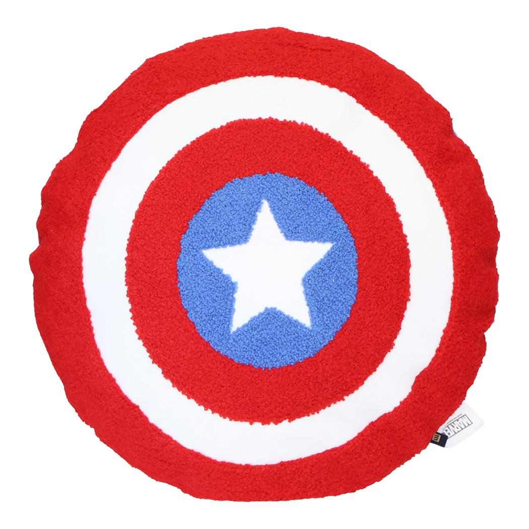 キャプテン アメリカ クッション ダイカットクッション シールドクッション サガラ MARVEL