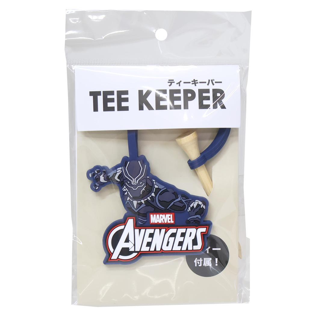 ブラックパンサー ゴルフ用品 ティーキーパー キープ MARVEL 丸眞 ゴルフ雑貨 キャラクター グッズ メール便可
