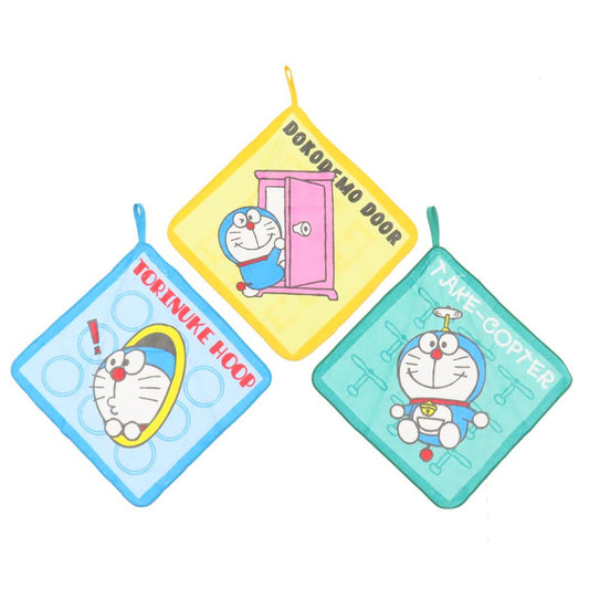 アイムドラえもん ループタオル わくわくツールズ 3枚組 サンリオ 丸眞 入園入学準備雑貨 アニメキャラクター グッズ シネマコレクション