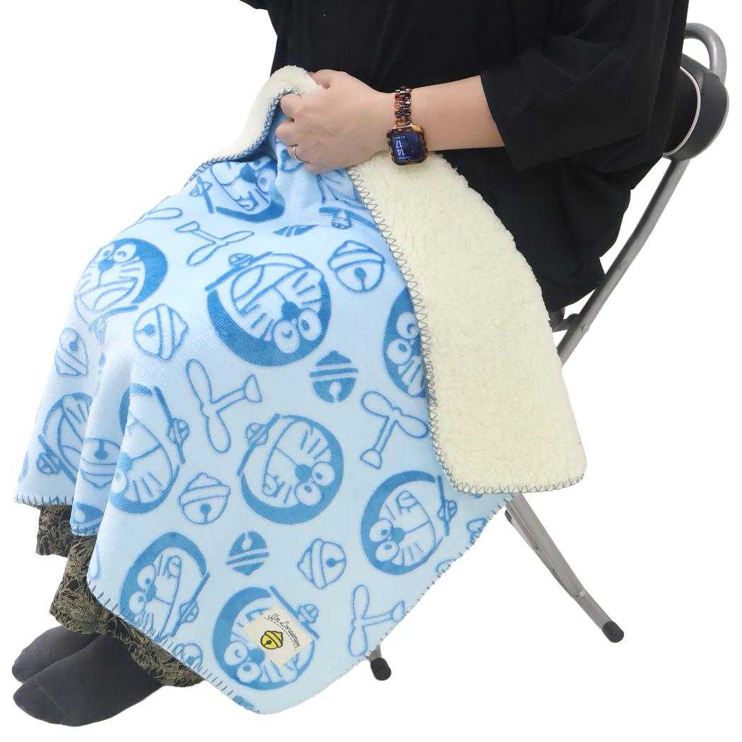 アイムドラえもん ひざ掛け毛布 オパール加工ブランケット ぽこぽこドラえもん サンリオ