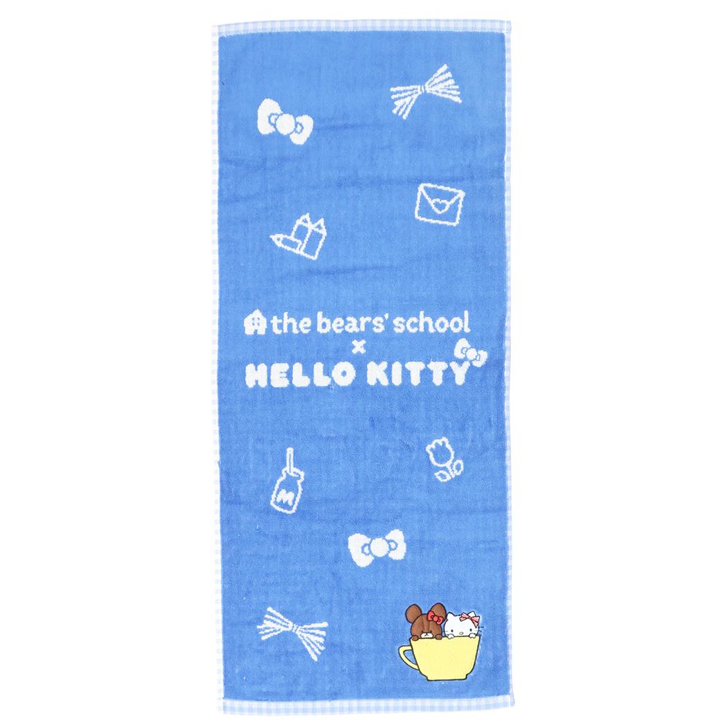 サンリオ タオル くまのがっこう × ハローキティ キュートカップ フェイスタオル Sanrio