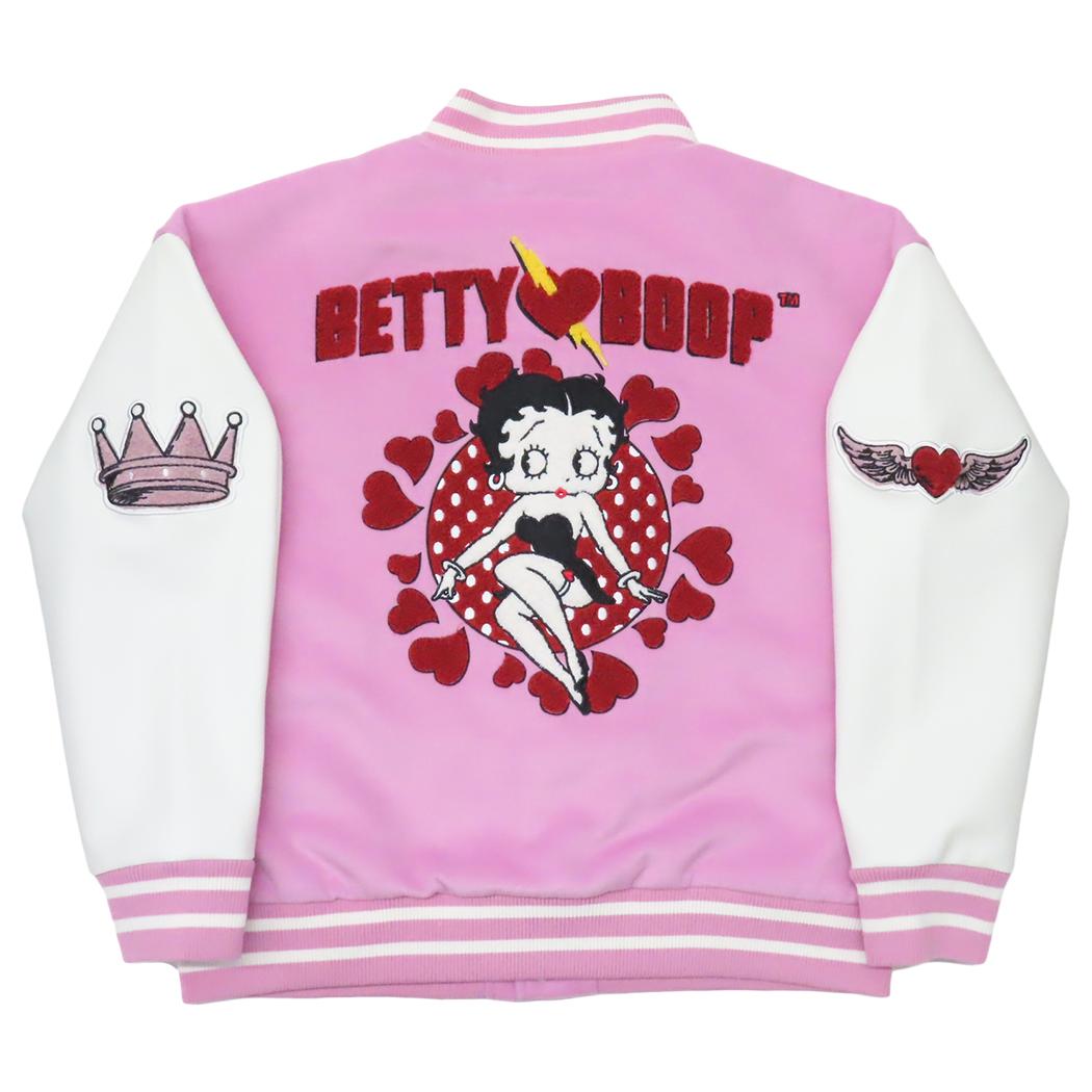 ベティブープ アウター レディース スタジャン キュートスタイルベティー L BETTY BOOP 丸眞 プレゼント スカジャン オーバーサイズ キャラクター グッズ シネマコレクション