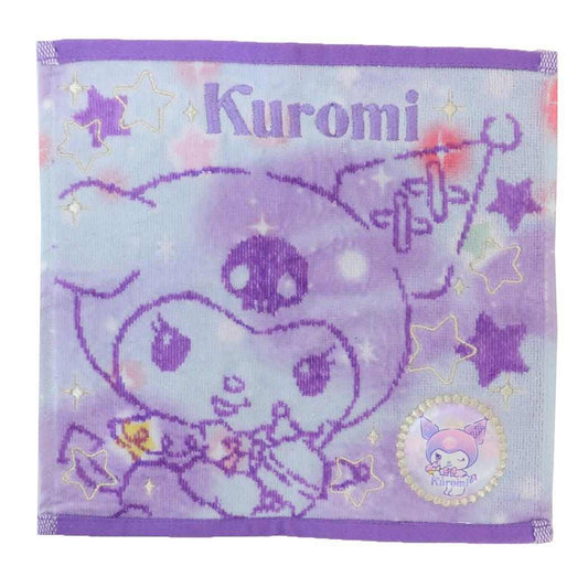 クロミ ミニタオル シャーリングジャガードハンカチタオル ゆめきらクロミ サンリオ 丸眞 汗拭きタオル キャラクター グッズ メール便可 シネマコレクション