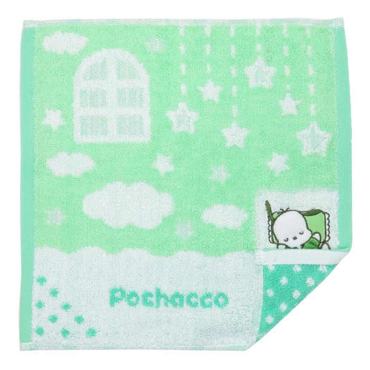 ポチャッコ ミニタオル ジャガードハンカチタオル おふとんポチャッコ サンリオ 丸眞 汗拭きタオル キャラクター グッズ メール便可 シネマコレクション