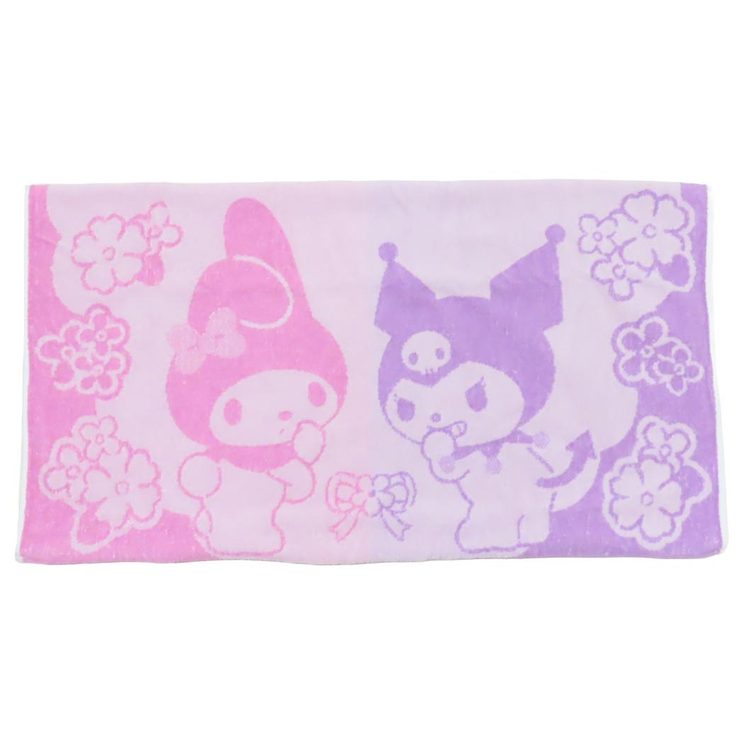 マイメロディ クロミ 大人用枕カバー タオル枕カバー ふりむきフラワー サンリオ 丸眞 抗菌 寝具 キャラクター グッズ シネマコレクション