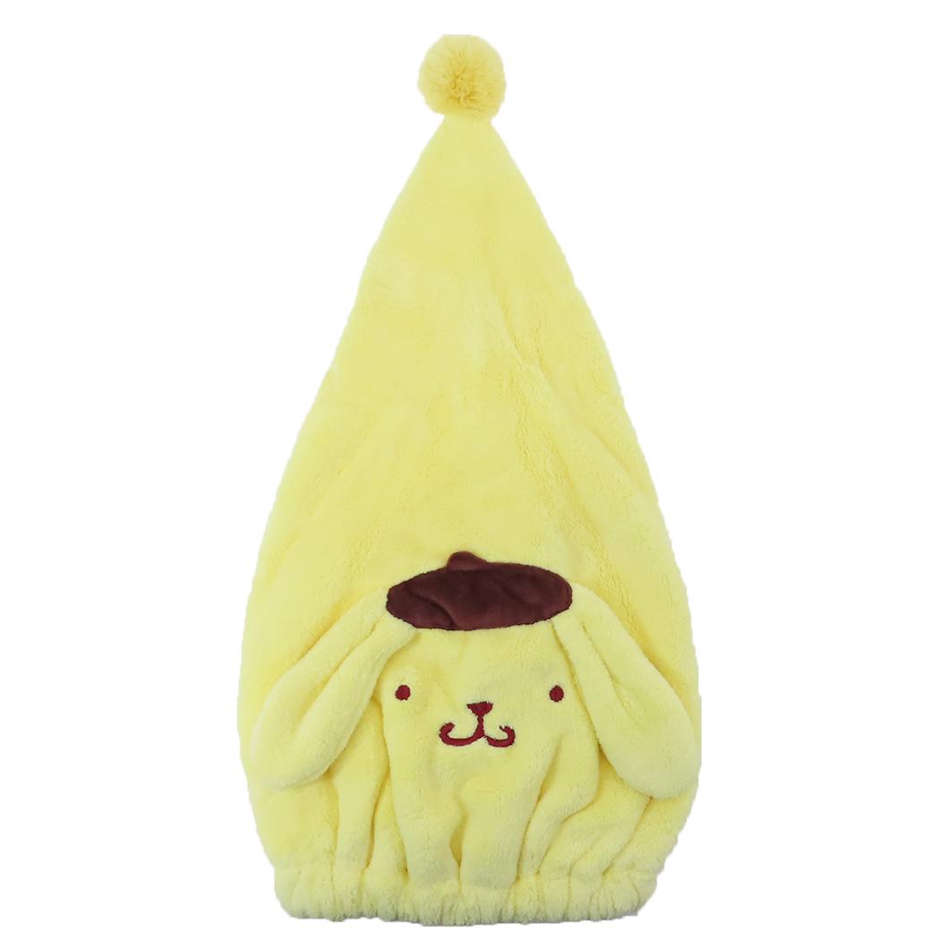 ポムポムプリン キャップタオル バラエティキャップタオル プリンキャップ サンリオ 丸眞 ヘアドライタオル帽子 お風呂上り 海プール用品 キャラクター グッズ メール便可 シネマコレクション