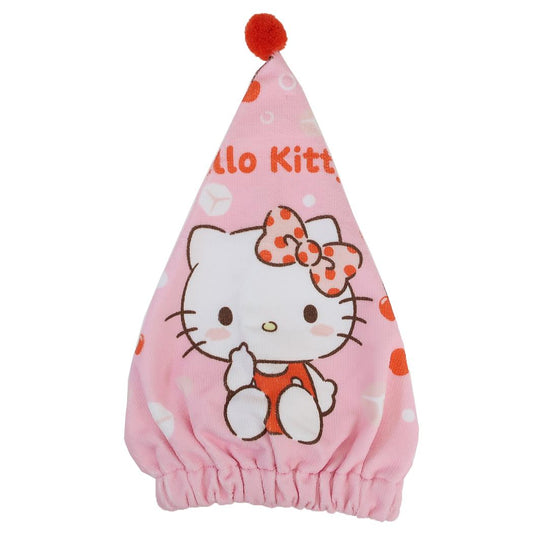 ハローキティ キャップタオル タオルキャップ しゅわしゅわバブル サンリオ 丸眞 ヘアドライタオル帽子 マイクロファイバー キャラクター グッズ シネマコレクション