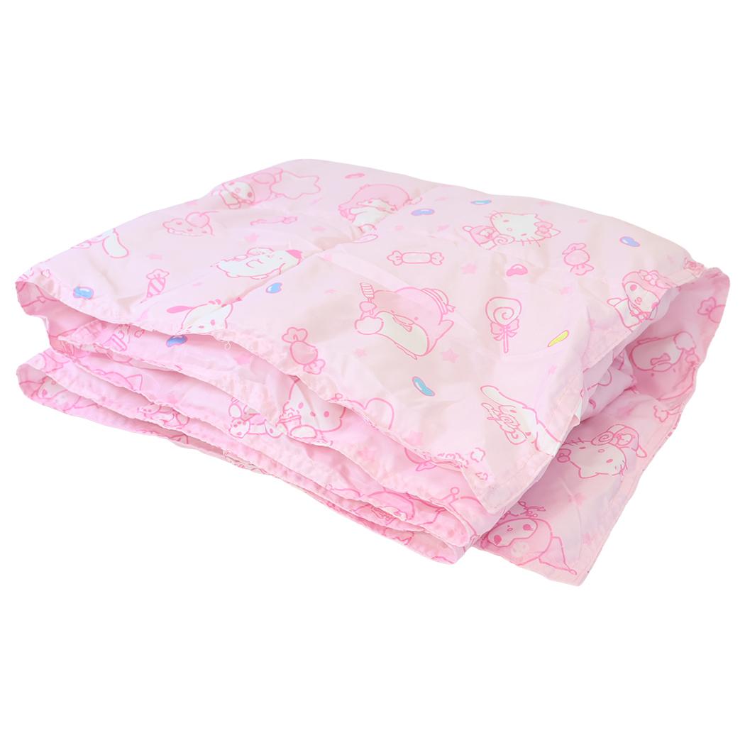 サンリオキャラクターズ ひざ掛け毛布 ポーチ付きブランケット たのしいメリーゴーランド Sanrio