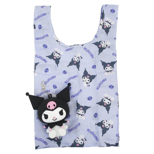 クロミ ショッピングバッグ ポーチ付きエコバッグ ソリッドクロミ サンリオ 丸眞 折り畳みバッグ キャラクター グッズ シネマコレクション