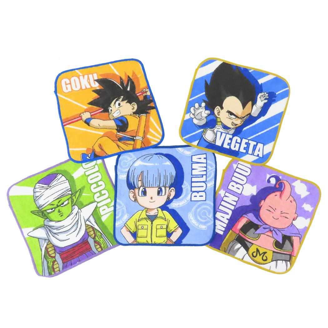 ドラゴンボールDAIMA ミニタオル キッズタオル 5枚組 丸眞 入園入学準備雑貨 アニメキャラクター グッズ シネマコレクション