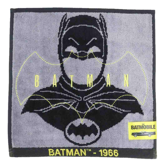 バットマン ミニタオル シャーリングハンカチタオル マスクロゴ1966 DCコミック 丸眞 汗拭きタオル キャラクター グッズ メール便可 シネマコレクション