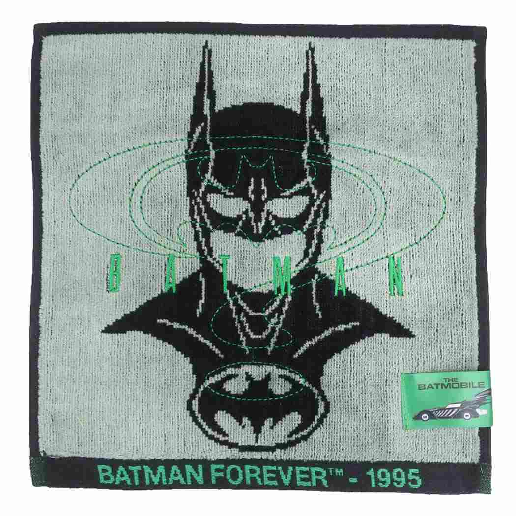 バットマン ミニタオル シャーリングハンカチタオル マスクロゴ1995 DCコミック 丸眞 汗拭きタオル キャラクター グッズ メール便可 シネマコレクション