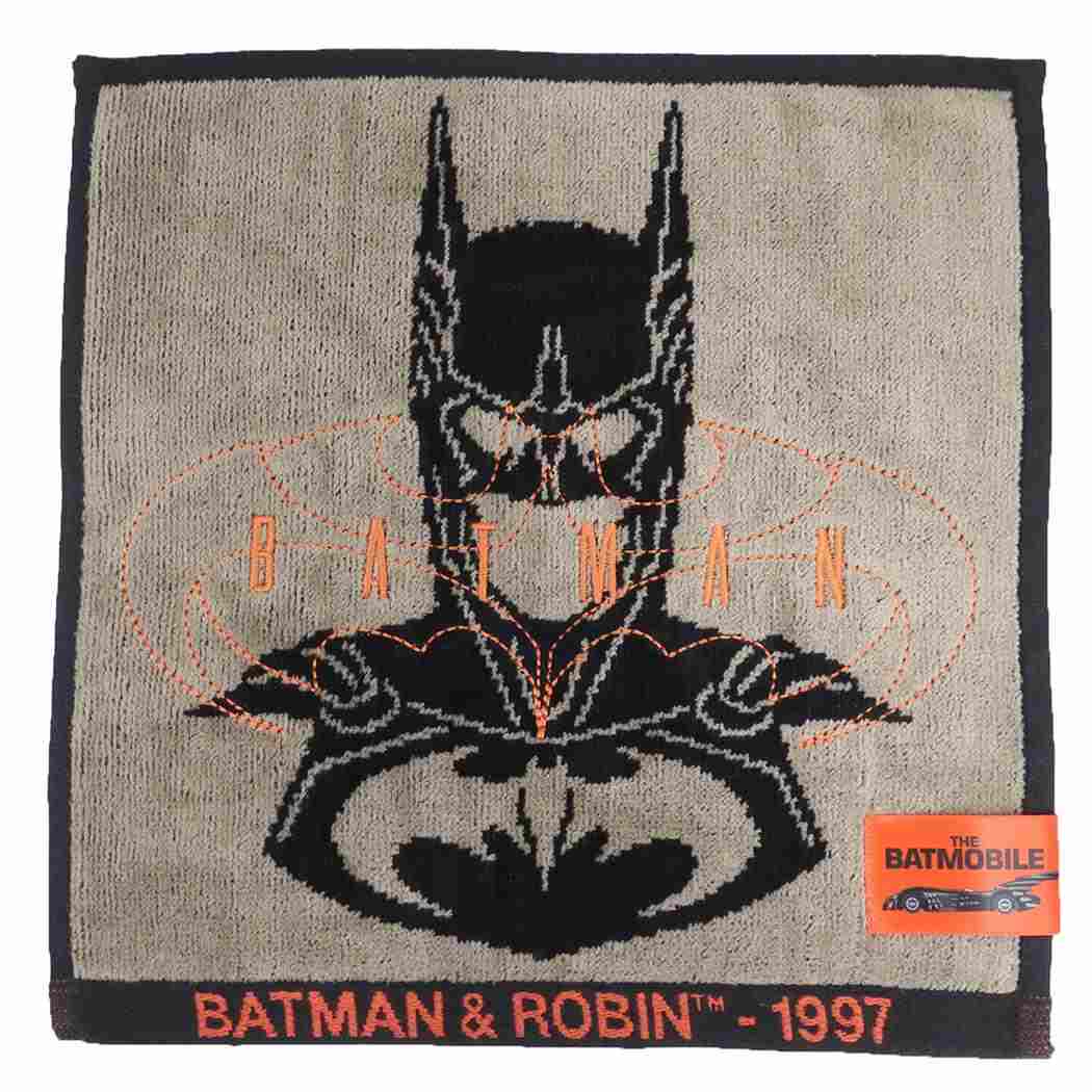 バットマン ミニタオル シャーリングハンカチタオル マスクロゴ1997 DCコミック 丸眞 汗拭きタオル キャラクター グッズ メール便可 シネマコレクション