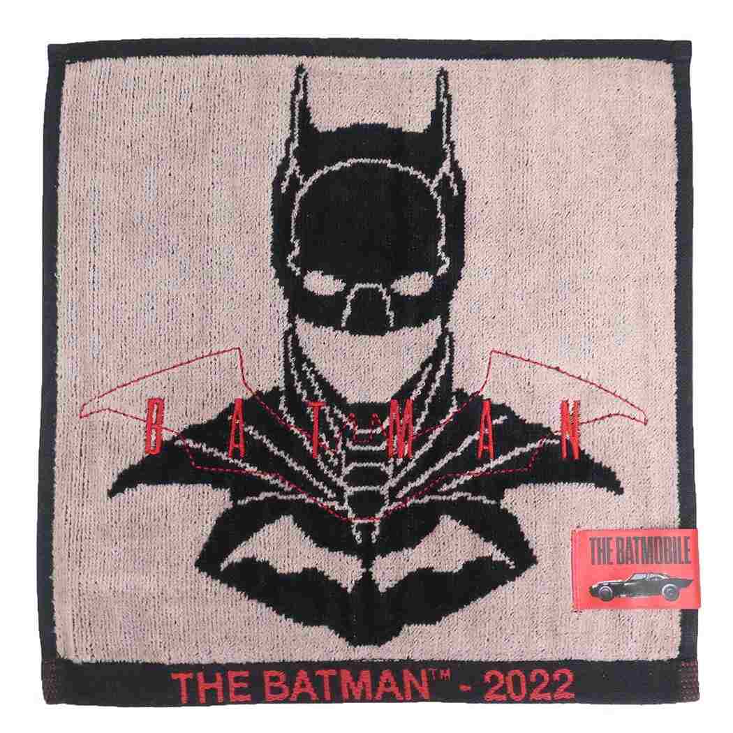 バットマン ミニタオル シャーリングハンカチタオル マスクロゴ2022 DCコミック 丸眞 汗拭きタオル キャラクター グッズ メール便可 シネマコレクション