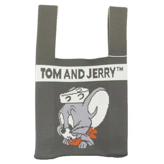 トムとジェリー トートバッグ ニットバッグ ダイナーグリーン ワーナーブラザース 丸眞 ミニトート 手提げかばん キャラクター グッズ メール便可 シネマコレクション