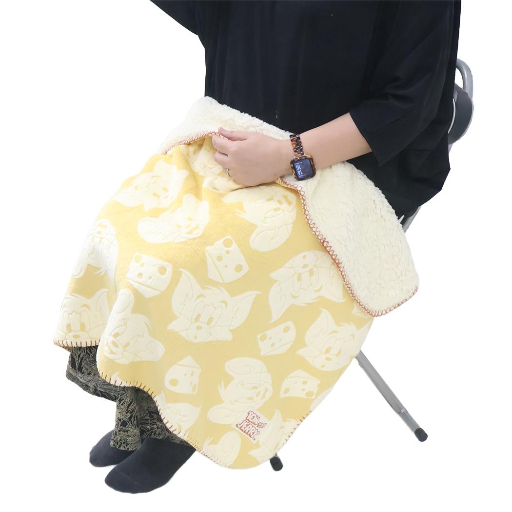 トムとジェリー ひざ掛け毛布 オパール加工ブランケット ぽこぽこフレンズ ワーナーブラザース