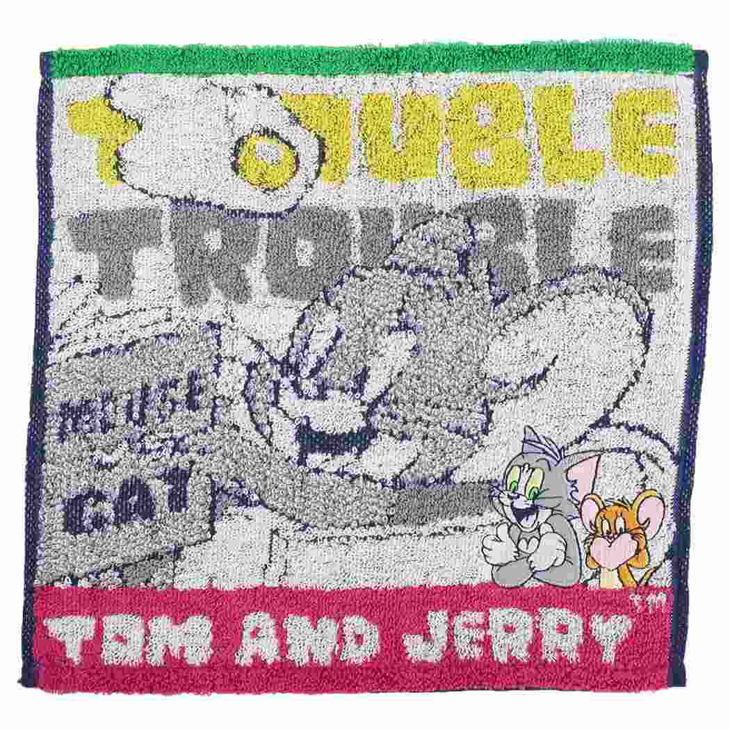 トムとジェリー ミニタオル タオルハンカチ トラブルカラー ワーナーブラザース