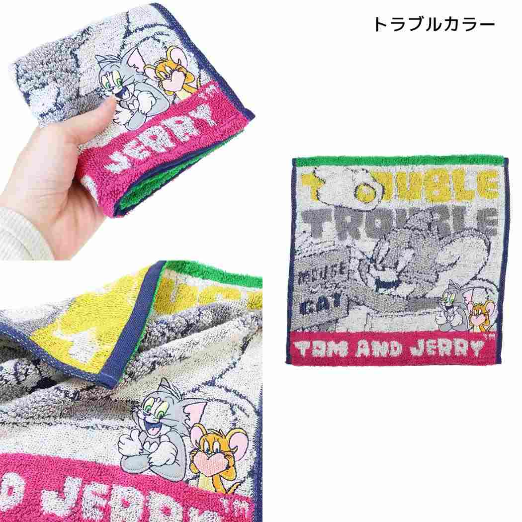 トムとジェリー ミニタオル タオルハンカチ トラブルカラー ワーナーブラザース
