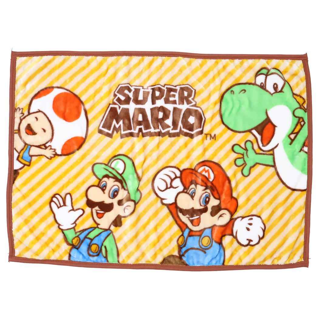 スーパーマリオ ひざ掛け毛布 ブランケット レッツゴーアドベンチャー