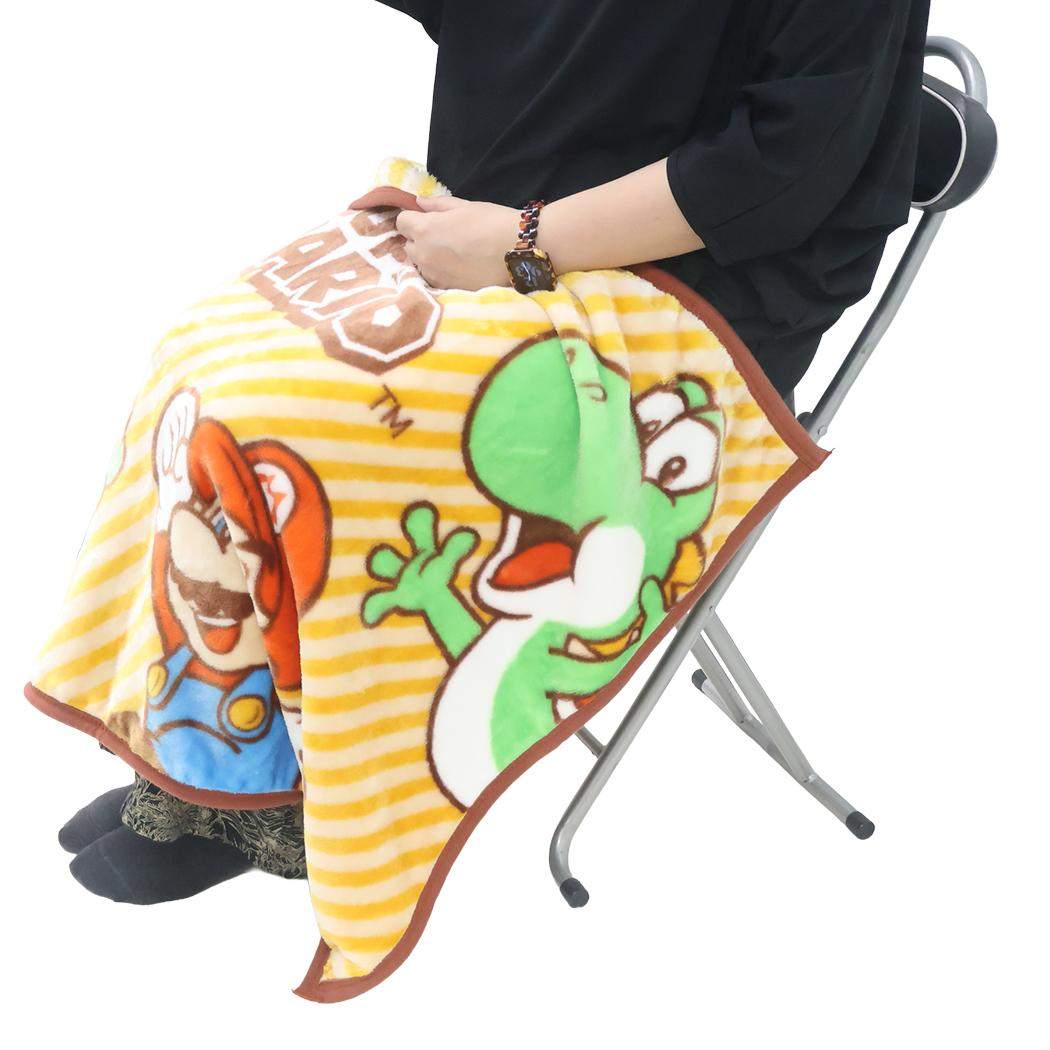 スーパーマリオ ひざ掛け毛布 ブランケット レッツゴーアドベンチャー