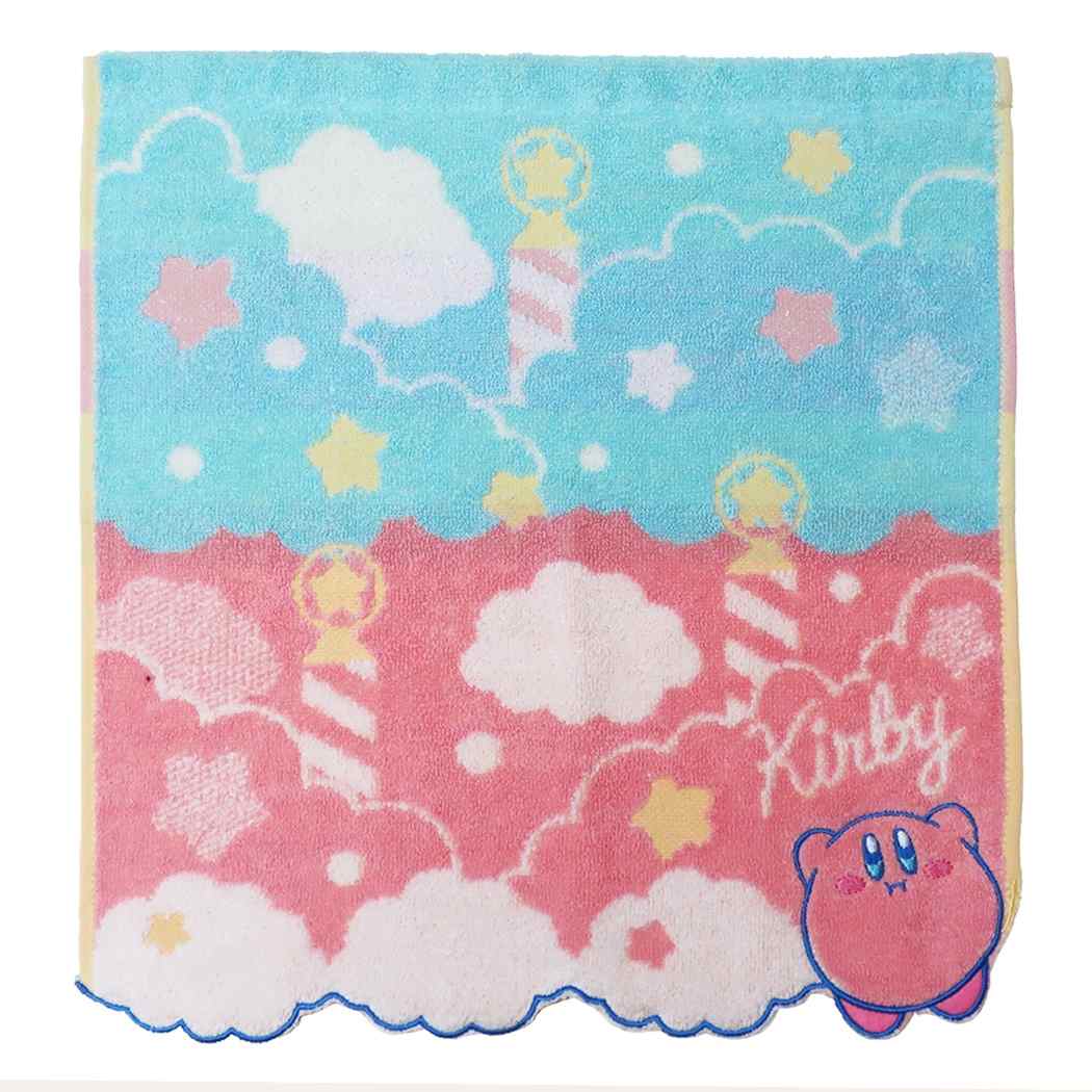 星のカービィハンドタオルジャガードウォッシュタオルふわふわ空のたび丸眞プレゼントキャラクターグッズメール便可シネマコレクション