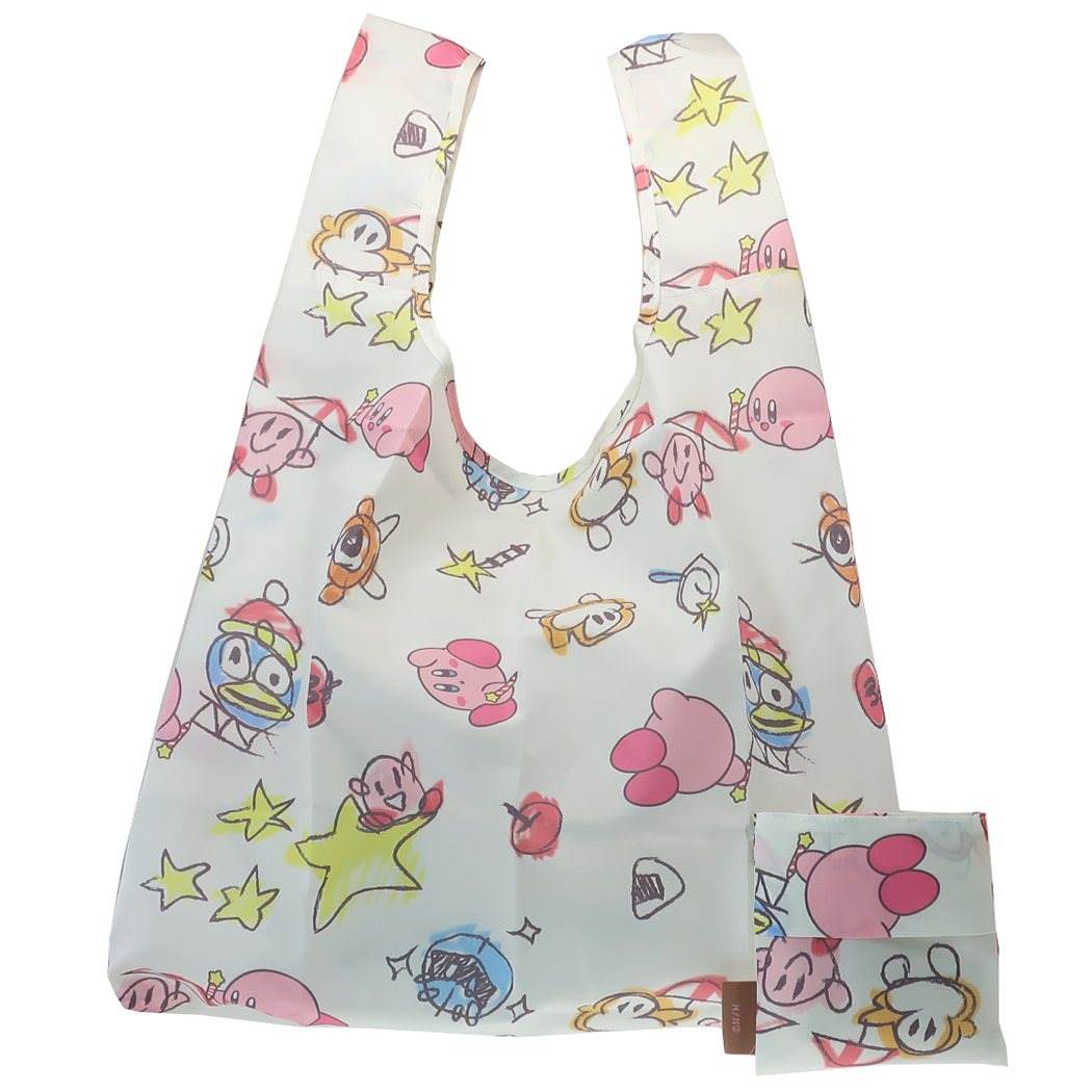 星のカービィエコバッグ折りたたみショッピングバッグらくがきカービィ丸眞お買い物かばんキャラクターグッズメール便可シネマコレクション