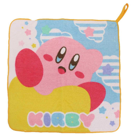星のカービィ ループタオル ループ付きハンドタオル ワープスターとカービィ 丸眞 入園入学準備雑貨 キャラクター グッズ メール便可 シネマコレクション