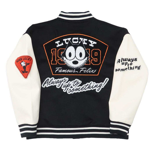 フィリックス アウター レディース スタジャン ラッキーキャット L 丸眞 プレゼント スカジャン オーバーサイズ キャラクター グッズ シネマコレクション