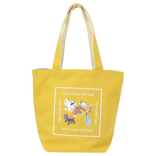 おさるのジョージ ランチバッグ ミニバッグ ウィズドッグス 丸眞 ミニトート お弁当かばん 絵本キャラクター グッズ メール便可 シネマコレクション