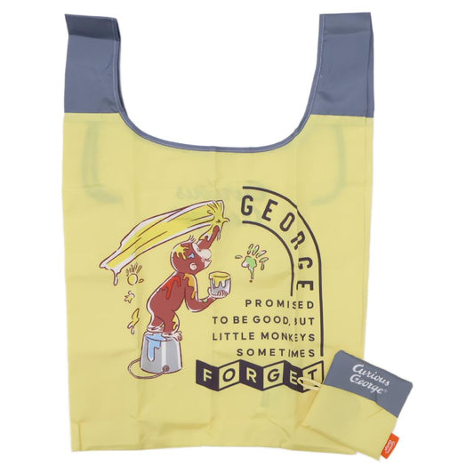 おさるのジョージ ショッピングバッグ エコバッグ ペインター 丸眞 お買い物かばん 絵本キャラクター グッズ メール便可 シネマコレクション