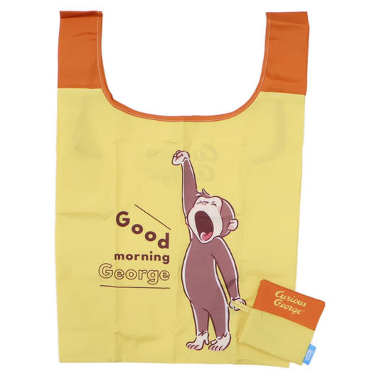 おさるのジョージ ショッピングバッグ エコバッグ 背伸び 丸眞 お買い物かばん 絵本キャラクター グッズ メール便可 シネマコレクション