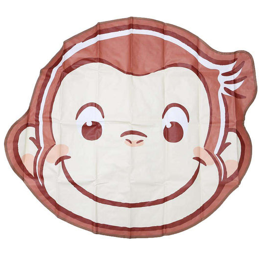 おさるのジョージ ピクニック用品 レジャーシート ダイカットスマイル