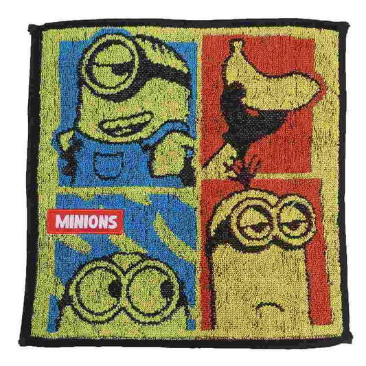 ミニオンズ ミニタオル ジャガードハンカチタオル ポップアップフレンズ ユニバーサル映画 丸眞 汗拭きタオル キャラクター グッズ シネマコレクション