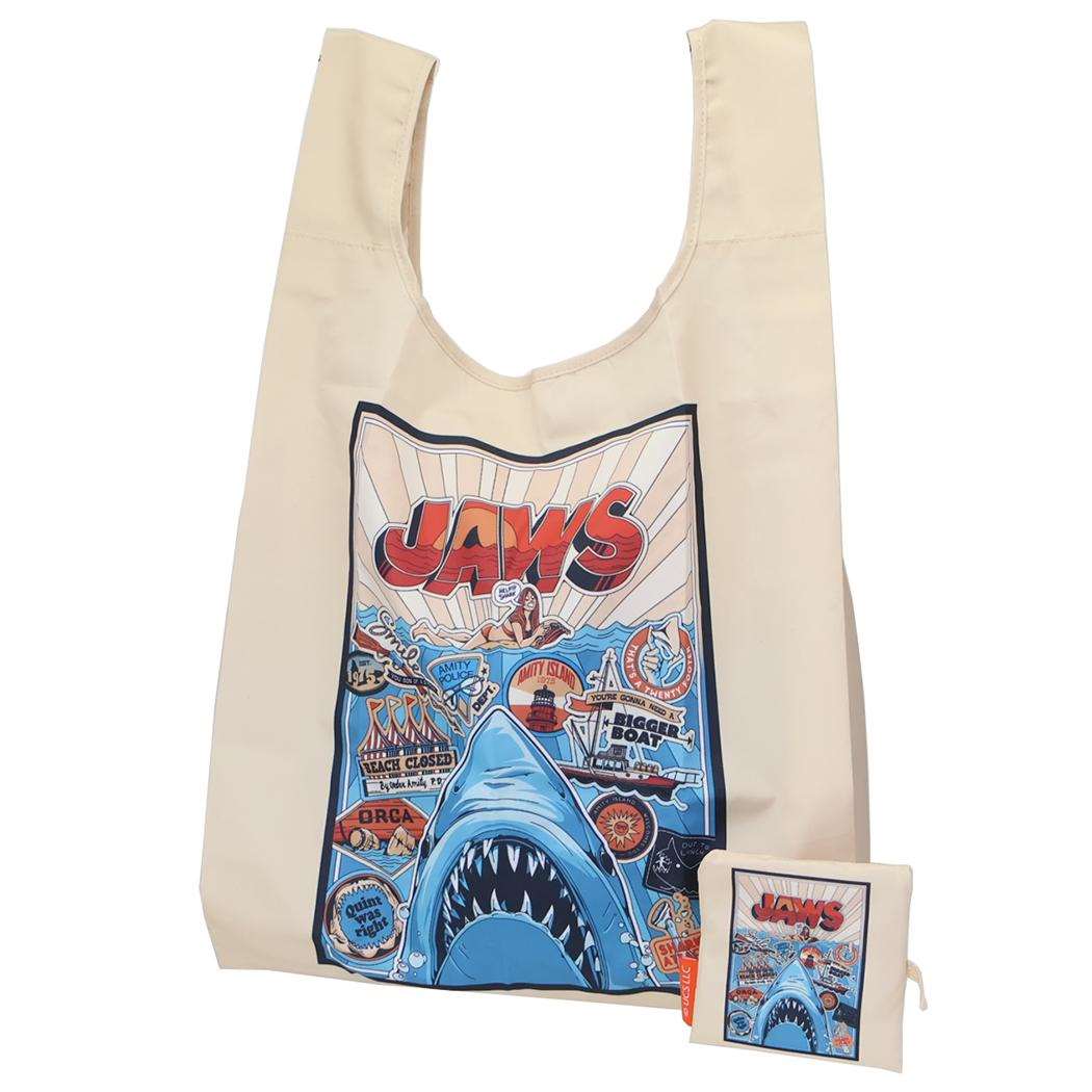 ジョーズ ショッピングバッグ エコバッグ シャークコミック 丸眞 お買い物かばん 映画キャラクター グッズ メール便可 シネマコレクション