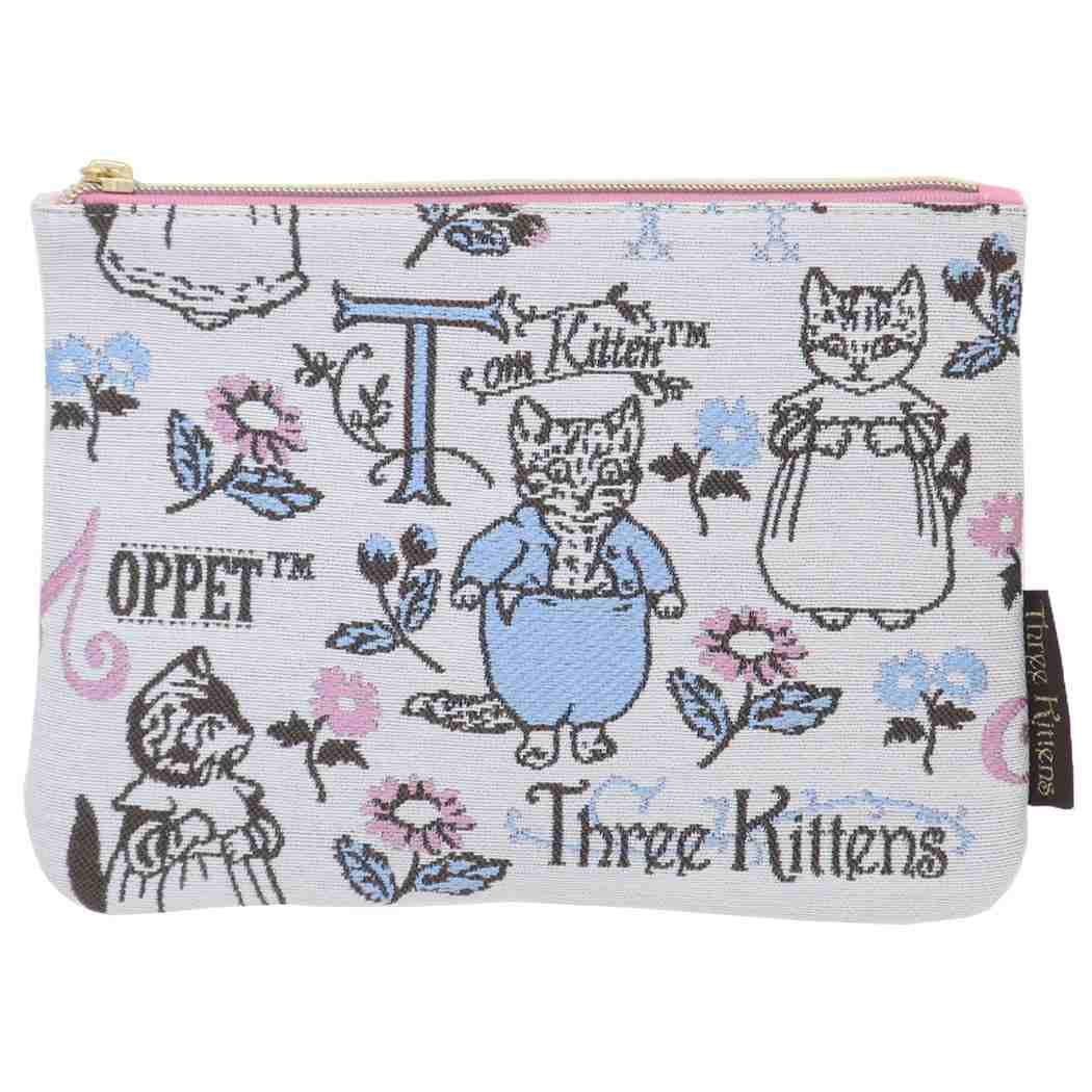 ピーターラビット コスメポーチ ジャガード織りポーチ ロイヤルキトゥンズ 丸眞 小物入れ 絵本キャラクター グッズ メール便可 シネマコレクション
