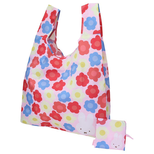 ミッフィー ショッピングバッグ エコバッグ ミッフィーのお花畑 ディックブルーナ 丸眞 お買い物かばん 絵本キャラクター グッズ メール便可 シネマコレクション