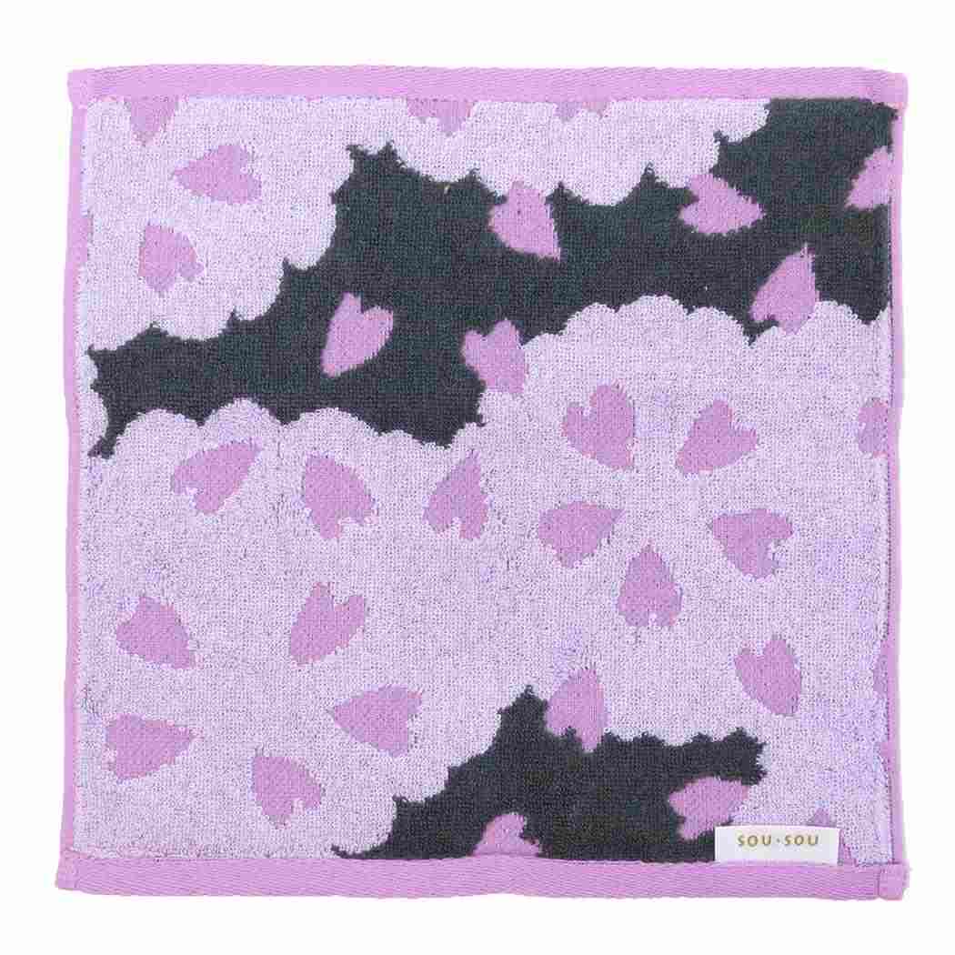 SOU SOU ハンドタオル ミニタオル 爛漫夜桜 丸眞 汗拭きタオル ギフト グッズ シネマコレクション