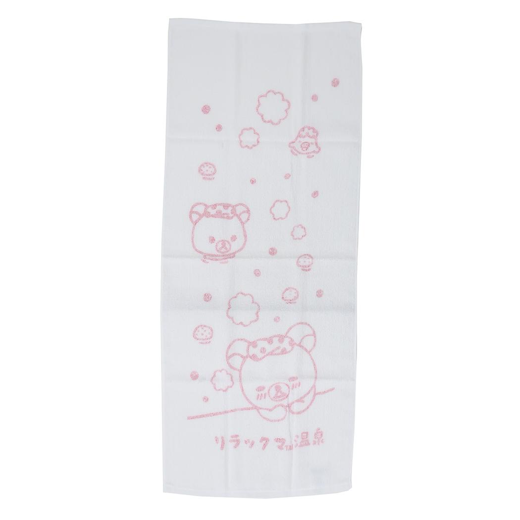 リラックマ 捺染プリントタオル フェイスタオル みんなぷかぷか サンエックス 丸眞 新生活雑貨 かわいい キャラクター グッズ メール便可 シネマコレクション