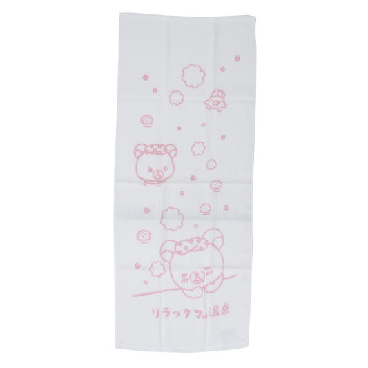 リラックマ 捺染プリントタオル フェイスタオル みんなぷかぷか サンエックス 丸眞 新生活雑貨 かわいい キャラクター グッズ メール便可 シネマコレクション
