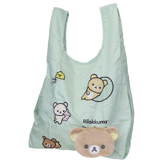 リラックマ ショッピングバッグ マスコット収納付きエコバッグ リラックマとおかいもの サンエックス 丸眞 お買い物かばん キャラクター グッズ シネマコレクション