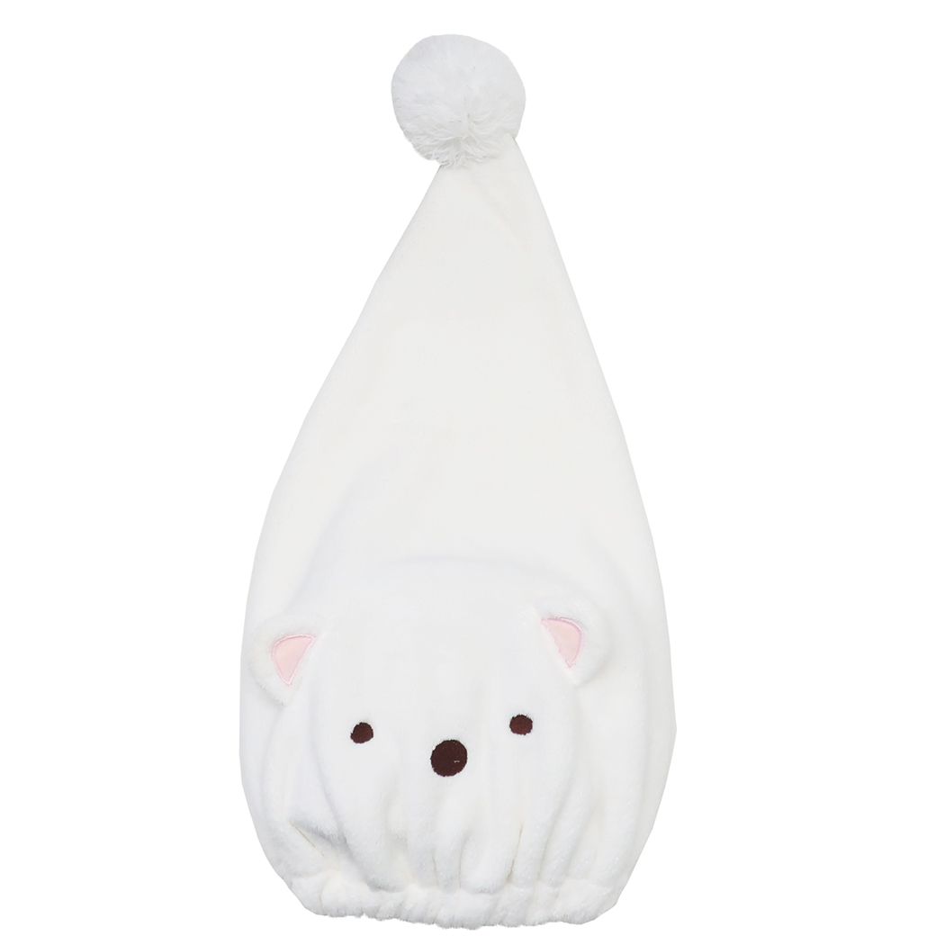 すみっコぐらしキャップタオルバラエティヘアドライタオルしろくまキャップサンエックス丸眞マイクロファイバーお風呂上り海プール用品キャラクターグッズメール便可シネマコレクション