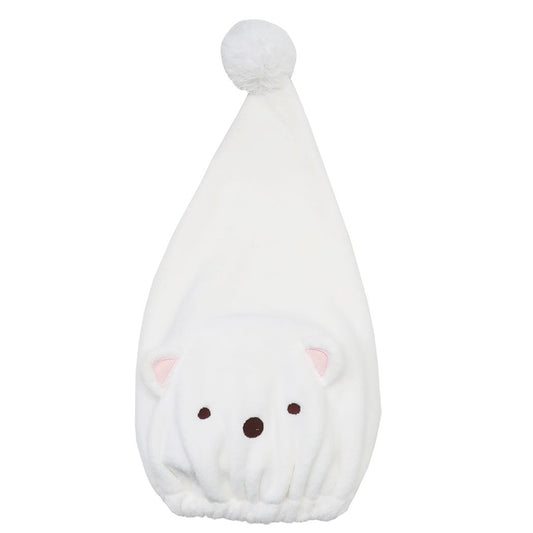 すみっコぐらしキャップタオルバラエティヘアドライタオルしろくまキャップサンエックス丸眞マイクロファイバーお風呂上り海プール用品キャラクターグッズメール便可シネマコレクション
