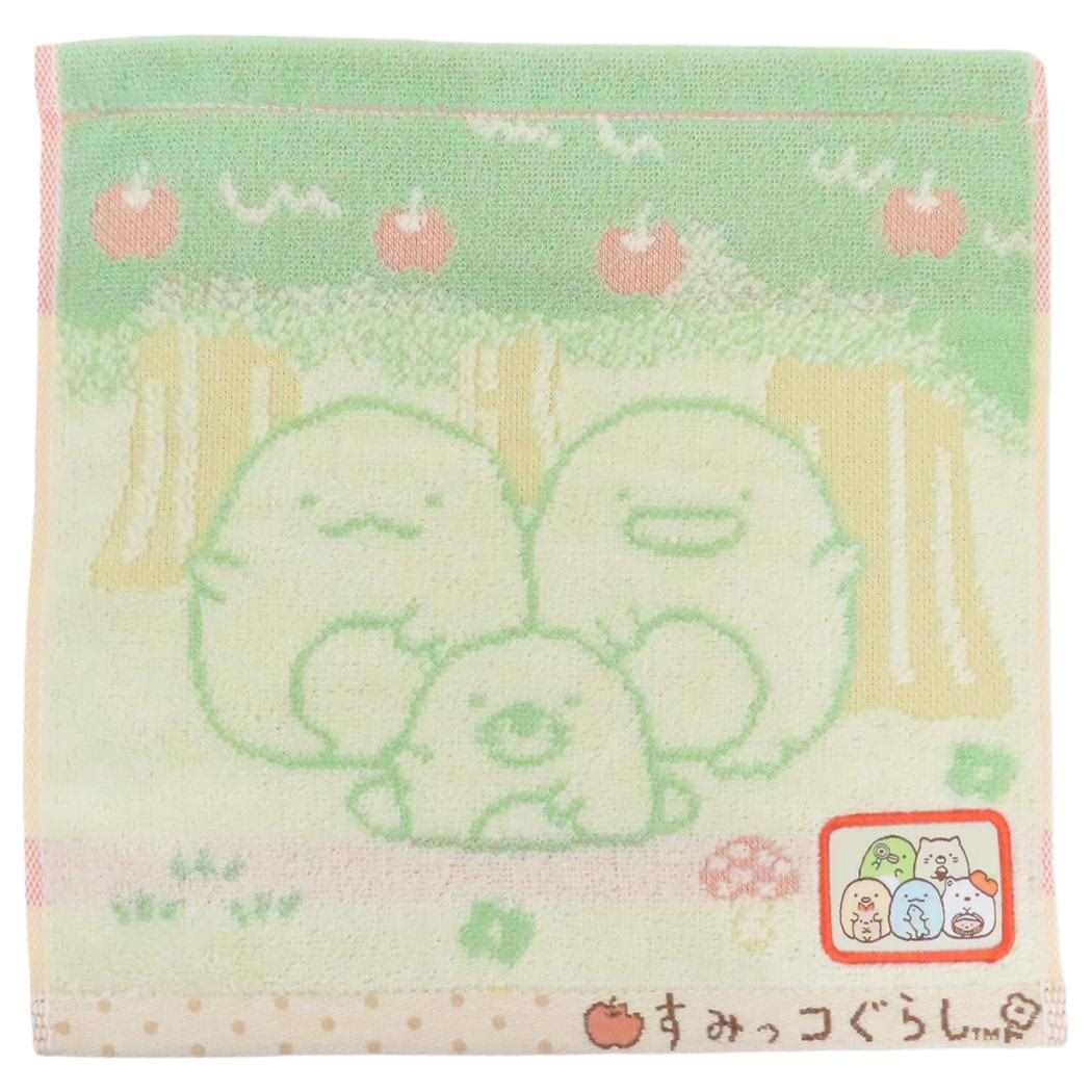 すみっコぐらし ミニタオル パイルジャカード ハンカチタオル ワクワクピクニック サンエックス 丸眞 無撚糸 織ネーム キャラクター グッズ メール便可 シネマコレクション