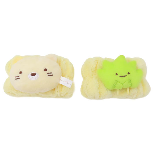 すみっコぐらし 生活雑貨 ウォッシュバンド ねこ サンエックス 丸眞 吸水リストバンド 洗顔 袖濡れ防止 マイクロファイバー キャラクター グッズ シネマコレクション
